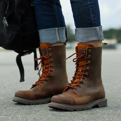 Hiking shoes MenTactical Boots Hunting boots Desert Combat Ankle Sneakers Leather Snow Walking high-top boots Camping climbing