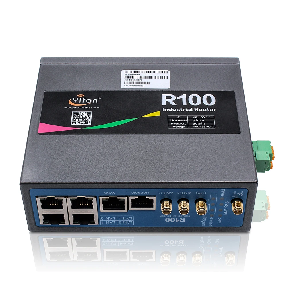 Support GPS R100 industrial 4G VPN wifi router with Sim card slot Ethernet port