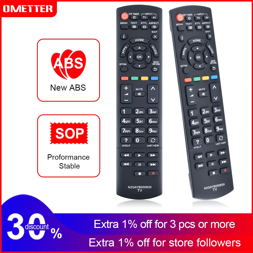 New Suitable for Panasonic LCD LED TV Remote Control N2QAYB000830 N2QAYB000354 N2QAYB000489 N2QAYB000490