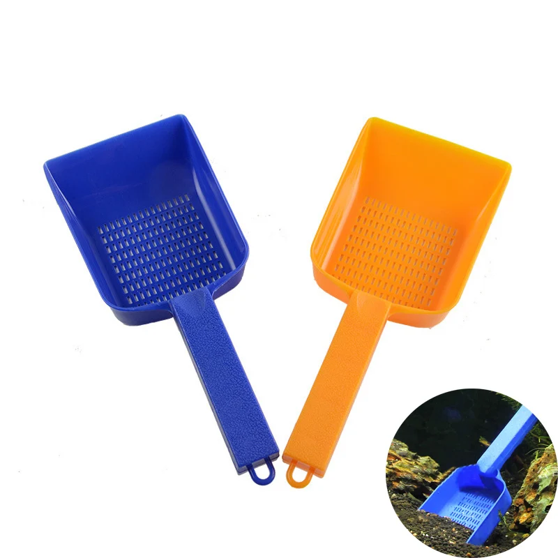 Aquarium fish tank finishing Leaky sand shovel Clean sand shovel Rubber shovel Grass tank flat sand flat mud matte surface