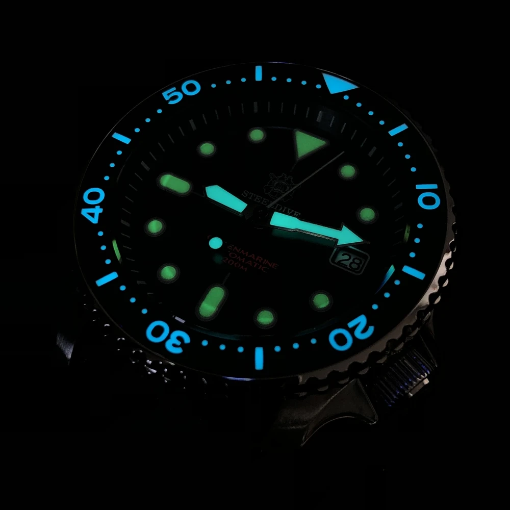 Steeldive Offiical SD1973 Men's Watch Dive Watch NH35 Automatic Mechanical Men's Watch 41mm 200m Diver Watch Men Watches
