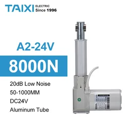 24V Linear Electric Actuator Expansion Link Micro DC Motor Actuator Pushrod Adjustable Table Lifting Column 8000N 4mm/s 18mm/s