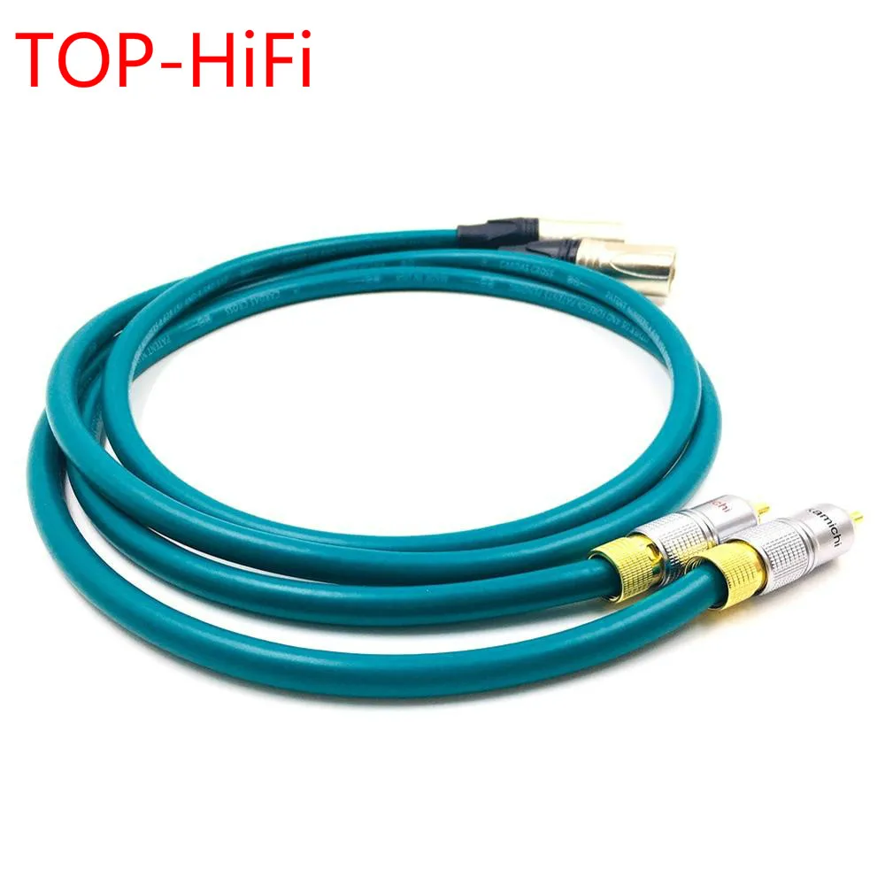 TOP-HiFi Pair Nak-chi RCA Male to 3pin XLR Male Balacned Audio Cable RCA to XLR Interconnect Cable with CARDAS CROSS USACable