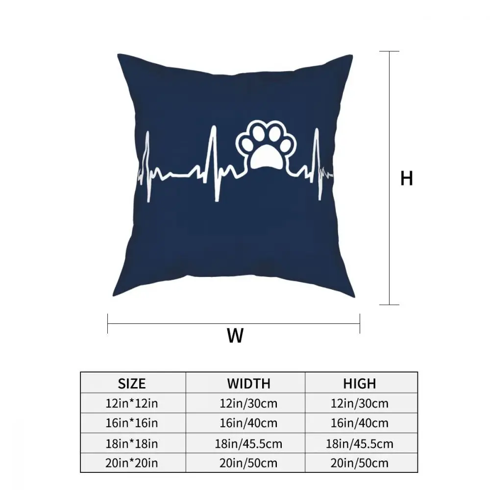 Paw Lifeline Square Pillow Case Decorative Pillow Terrier Dog Lover Custom Cushion Covers