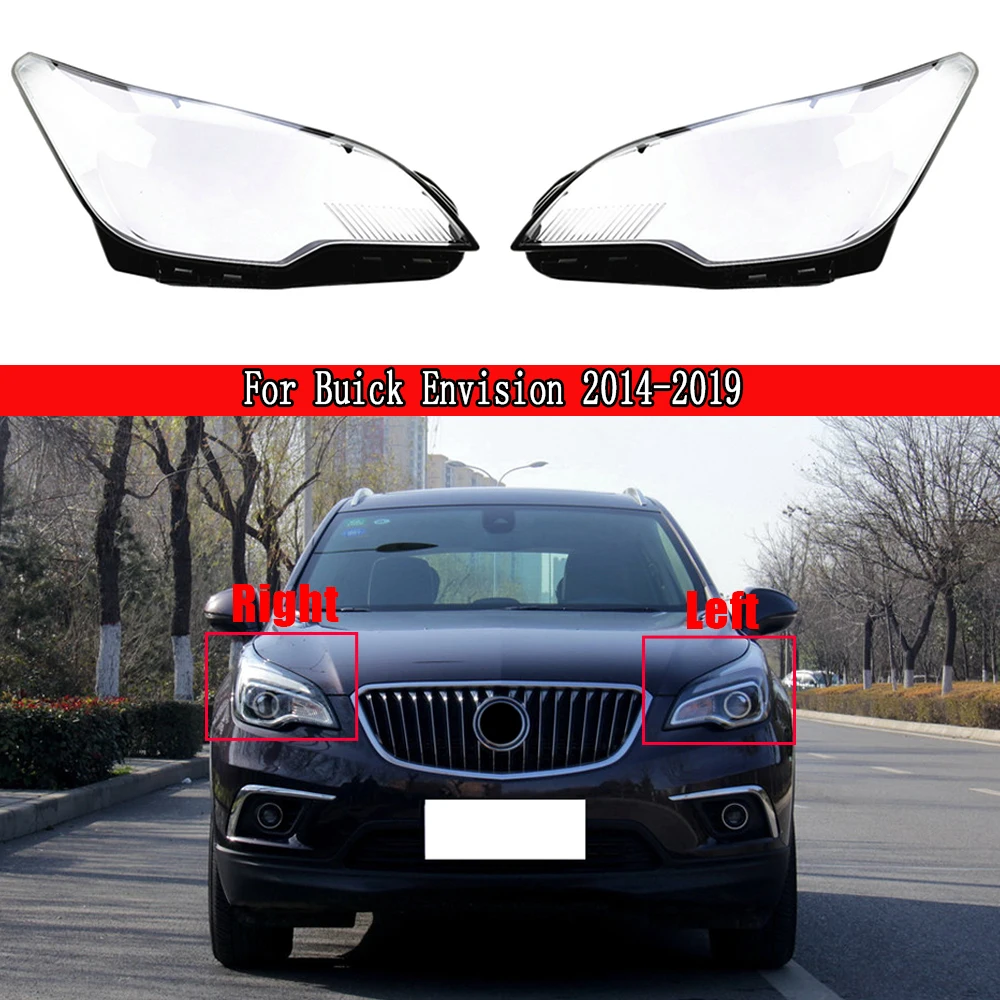 

Car Front Headlight Cover Light Caps For Buick Envision 2014 2015 2016 2017 2018 2019 Headlamp Cover Replacement Lens Auto Shell