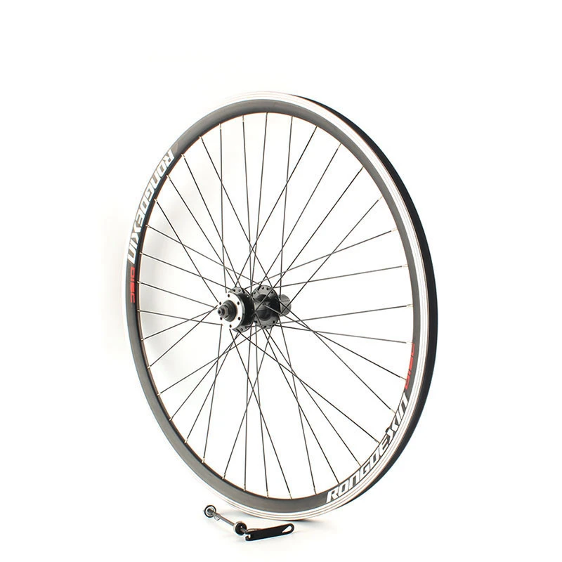 Cruiser Tour Bike Wheelset, Double Deck Rim, Front Wheel Disc, V Brake, Rear Back Wheels, Cassette and Screwed Hub, 36H, 700C