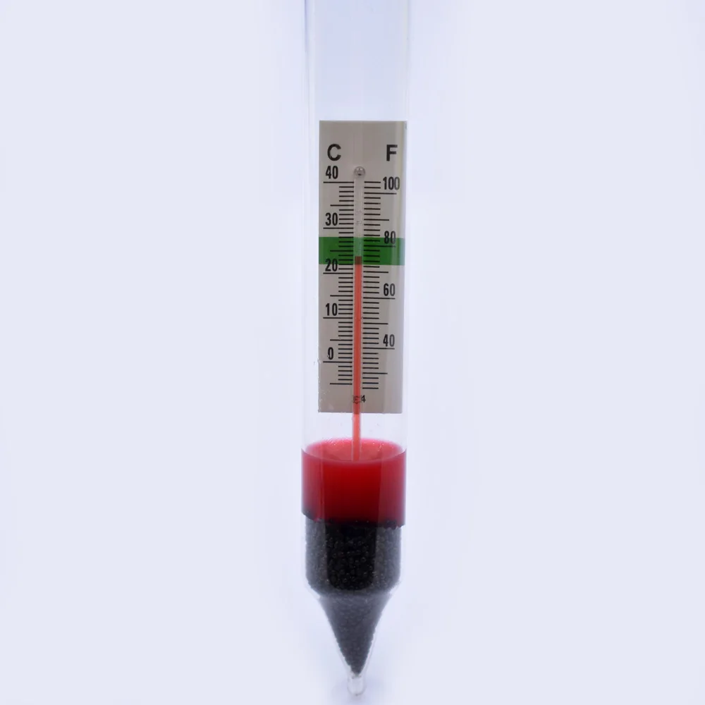 Medidor de densidade hidráulica, 1 peça, medidor de densidade entre 1.000 e 1.040, água do mar, anexado a densidades de água salgada