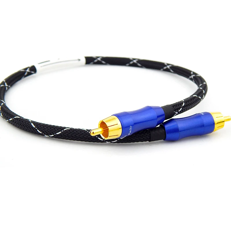 HIFI كابل الصوت 75ohm الرقمية محوري خط DAC إشارة سلك Belden الباردة الصحافة RCA مكبر للصوت كابل