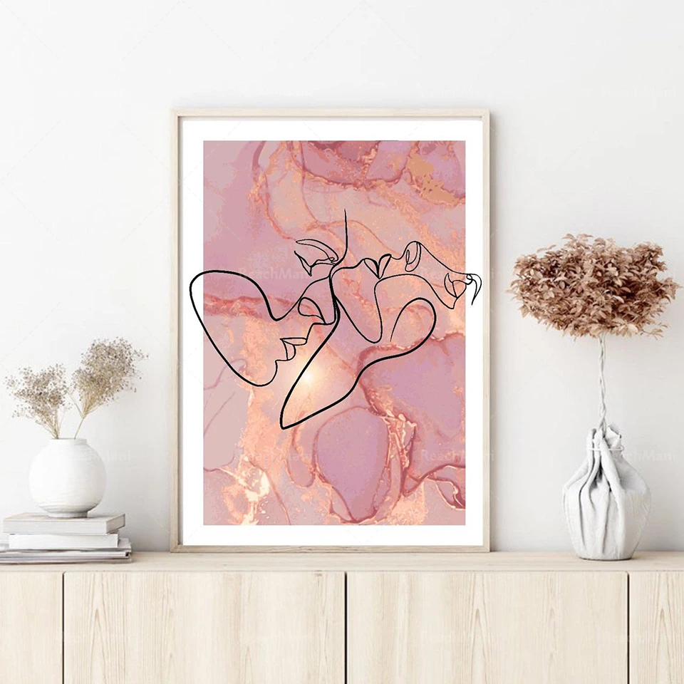 Woman line art print | wall art decor |romantic art prints | set of 3 prints| classy elegant art prints | bedroom dressing|dusky