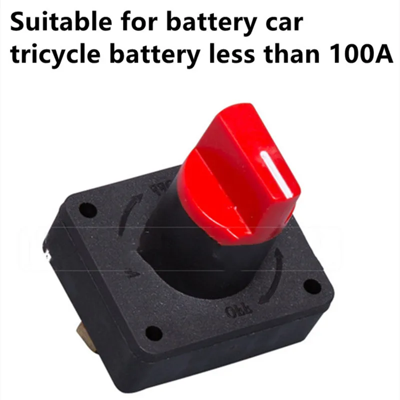 100A Battery Isolator Switch Disconnect Power Cut Off Kill Switches For RV Tricycle Car Truck Auto Yacht Mayitr