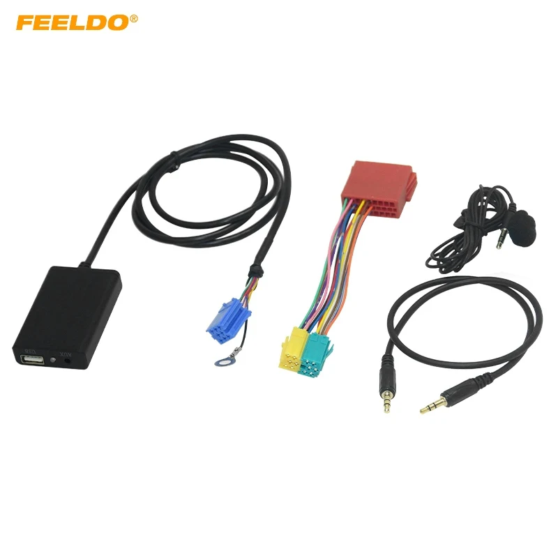 

FEELDO Car Digital CD Changer USB/AUX/MIC/Bluetooth Media Player For Volkswagen/Audi/Skoda/Seat(1990's~2000's)