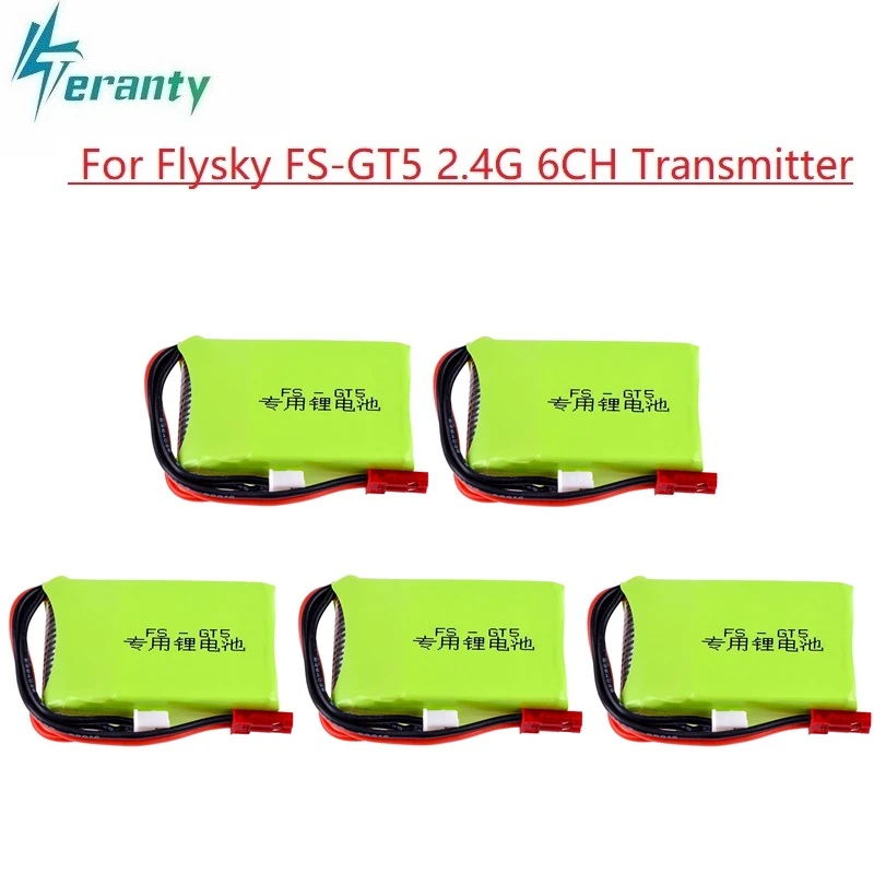 Nouvelle batterie lipo 7.4V 1500mAh pour émetteur Flysky FS-GT5 modèles RC pièces jouets accessoires batterie au Lithium Rechargeable 7.4v