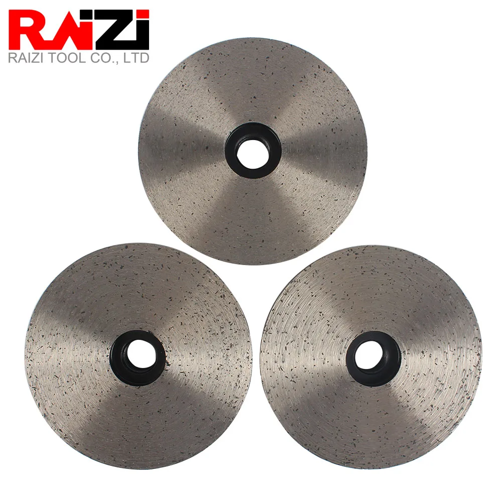 Raizi 4 inch/100mm Diamond Grinding Wheel for Granite Marble C M F Metal Bond Abrasive Continuous Cup Wheel Honing Disc