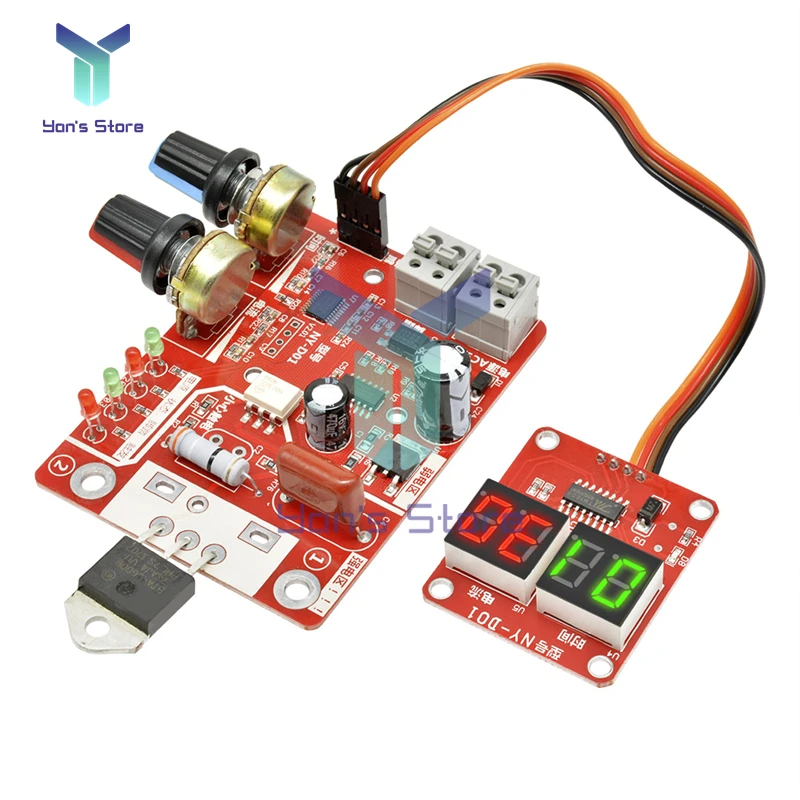 NY D01 Spot Welding Machine Control Board 40A 100A Spot Welding time And Current Controller AC 110V 220V to 9V Transformer Board