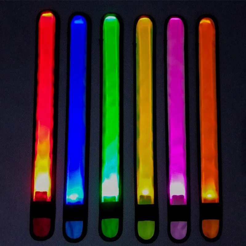 LED Light Strap Bracelets Wristband for Night Sports Running Riding Glow Safety Lamp BHD2