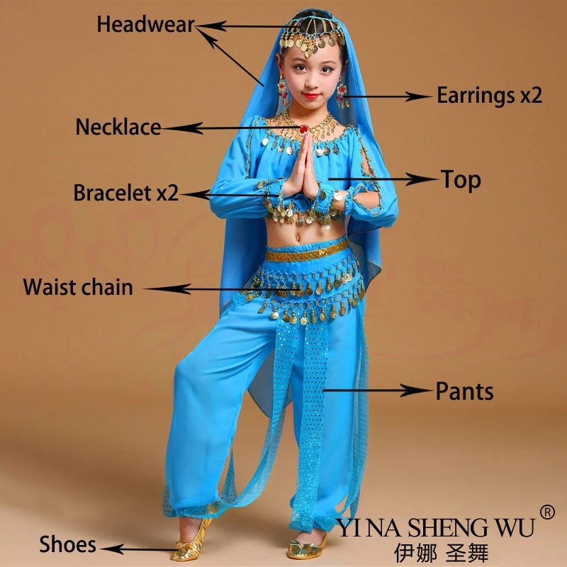 Kids&Adult Belly Dance Costumes Set Oriental Dance Girls Belly Dancing India Belly Dance Clothes Belly Dance Suit Stage Costume