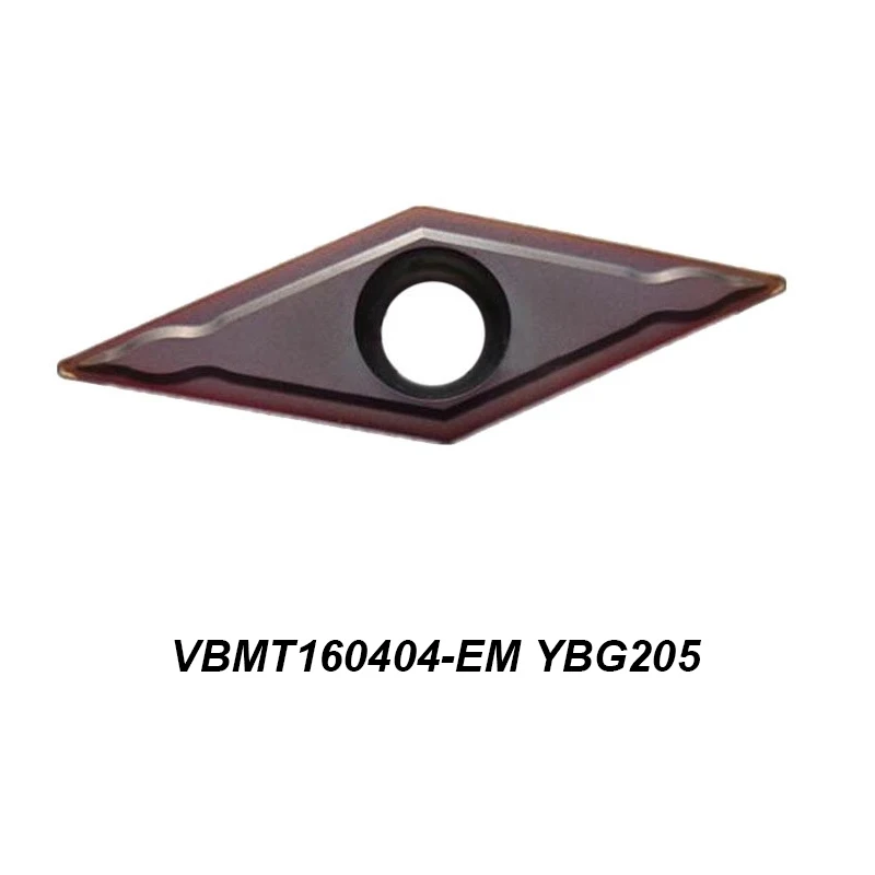 

Original VBMT 160404 160408 VBMT160404-EM VBMT160408-EM YBG205 External Turning Holder Turning Tool Of CNC Cutting Tool Carbide