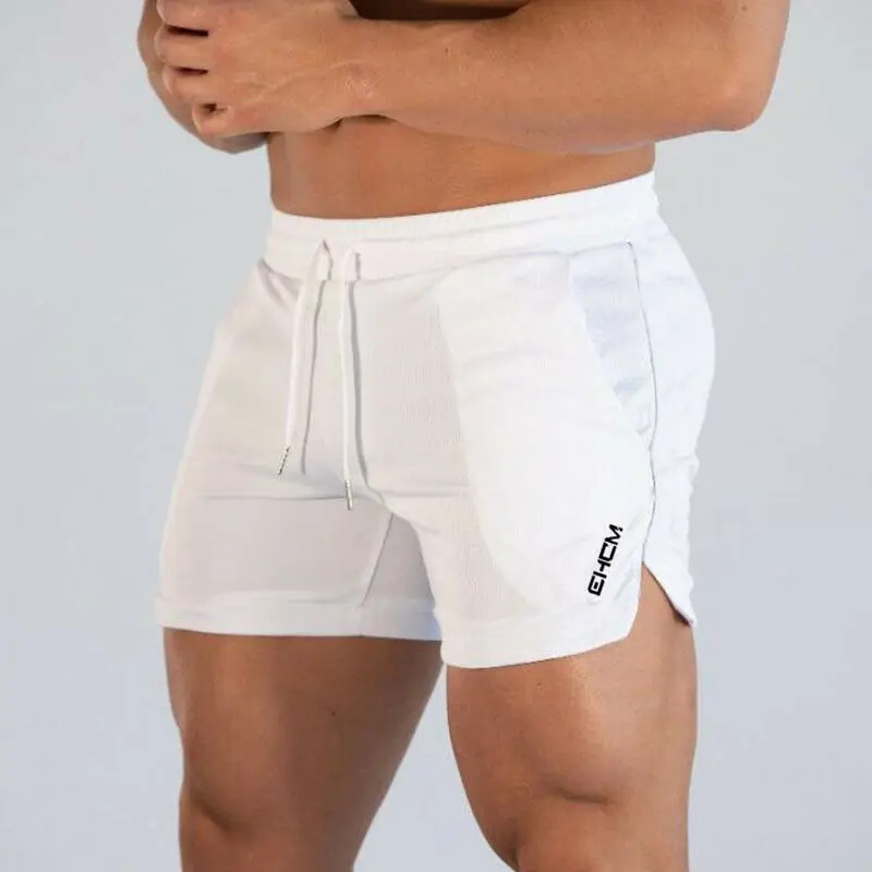 Pantalones cortos transpirables para hombre, ropa informal para correr, gimnasio, Fitness, entrenamiento