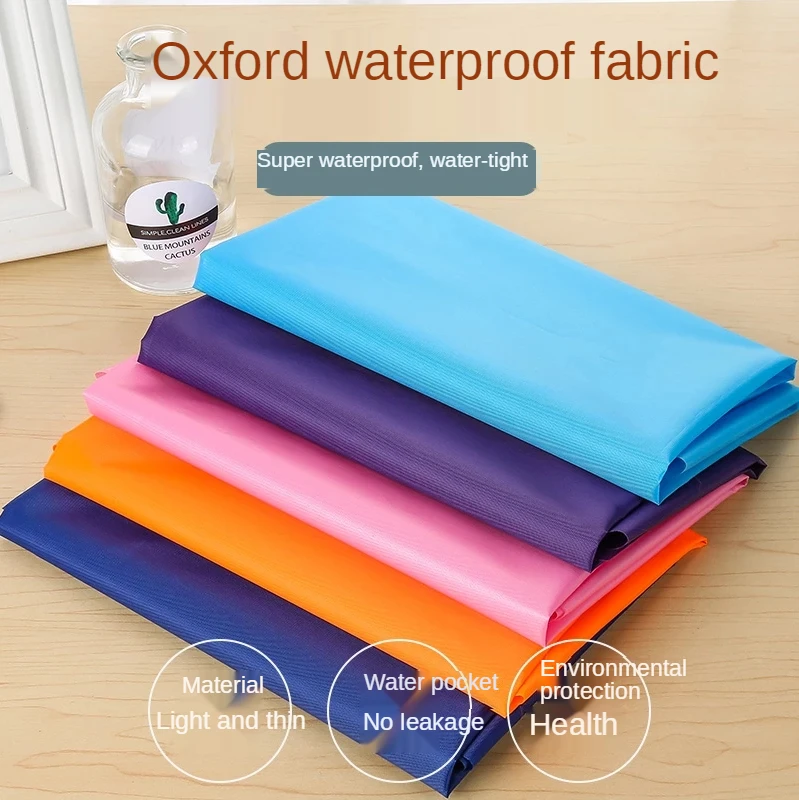 Waterproof Fabric for Tent Thin 210d Oxford Awning Ripstop Cloth Coated Polyester Textile Outdoor Sewing By The Meter Per Plain