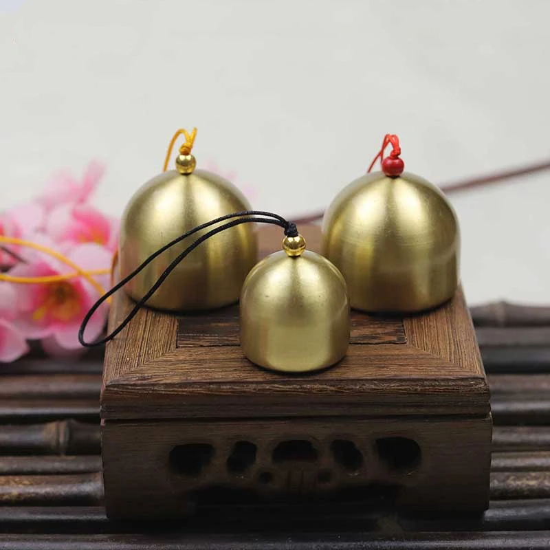 Pure copper,have bell hammer, metal small bell, wind chime DIY material, Christmas bell, anti-theft bell