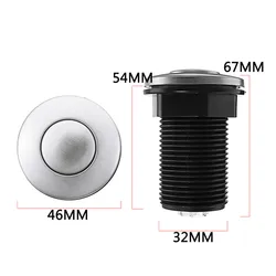 32mm / 1.26inch 1Pcs Pool Pump Pneumatic Air button Switch for Garbage Disposal Sink Top Air Actived Switch