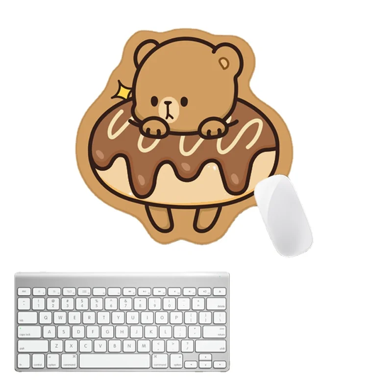 Lovely Animal Mouse Pad Kawaii Bear Desk Mat Pads Waterproof Office Decoration Cup Mat Antislip Girls Boys Cute Stationary