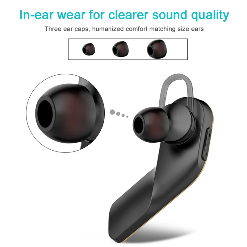 Auricolare nero/oro/bianco vivavoce Wireless 4.1 auricolari auricolare adatto per iPhone / Samsung / Xiaomi / Huawei / Sony