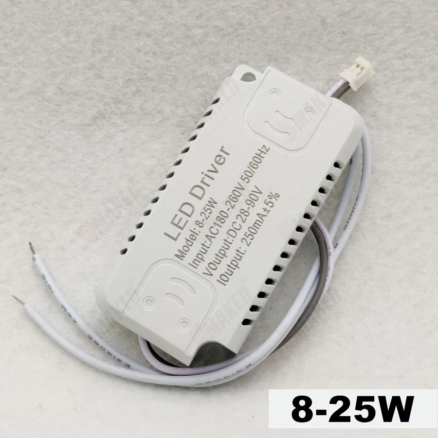 8W12W24W36W LED ceiling driver, AC180-265V LED transformer, single color Power supply for indoor light, DIY accessories