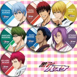 Anime Kuroko 'S Basketball Kuroko Tetsuya Kagami Taiga Kise Ryota 58Mm Blik Badge Pin Gift 12 Stuks Souvenir Verzamelen decoratie