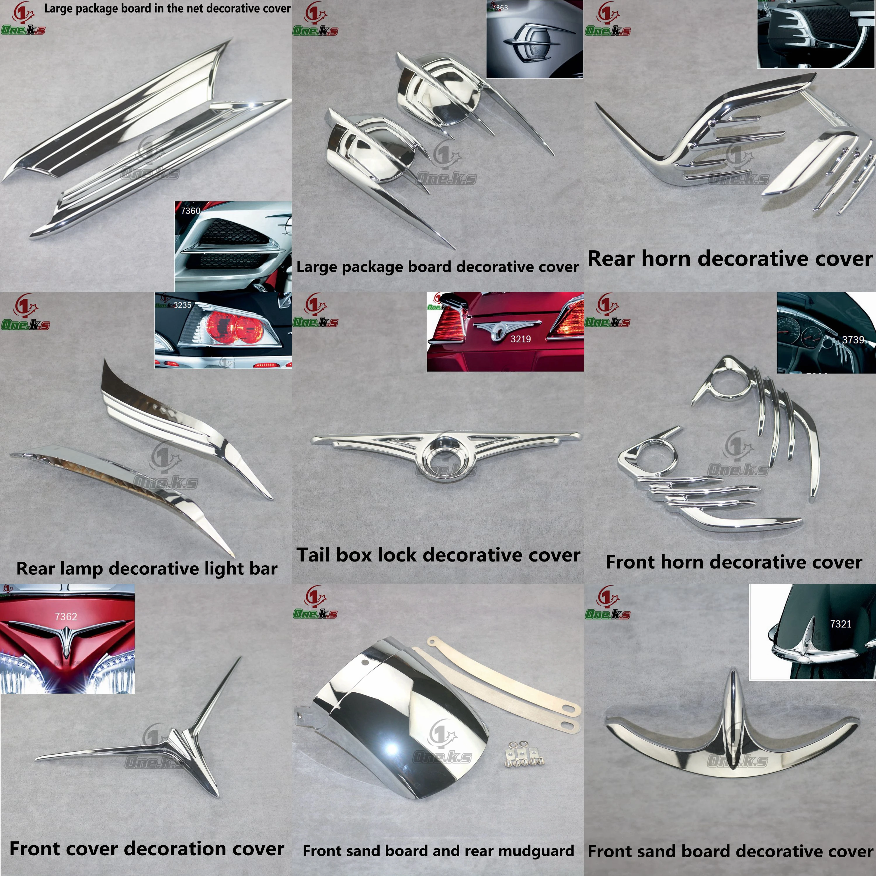 Motorcycle Chrome Fairing For Honda GL1800 Goldwing 1800 Accessories Trim Parts gl1800 2012-2017  Decoration Chrome