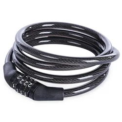 Universal Anti-Theft Bicycle Bike Lock Stainless Steel Cable For Motorcycle Cycle MTB Bike Security Lock with 4 digital code