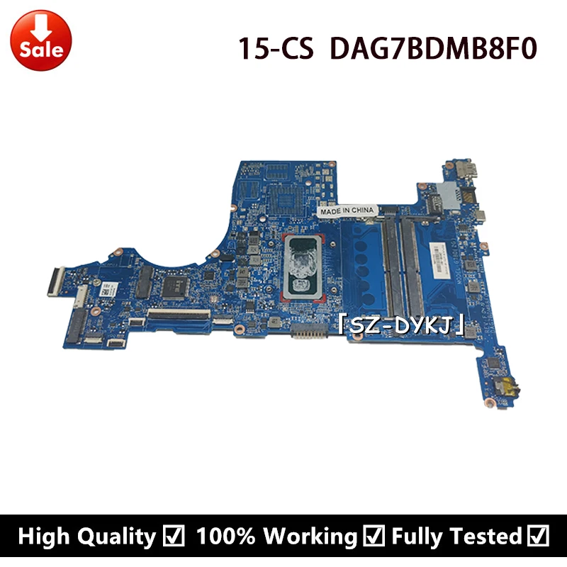 For HP 15-CS 15T-CS 15-CS10xxTU 15-CS20xxTU Mainboard L34169-601 L34169-001 L34169-501 DAG7BDMB8F0 i5-8265U LAPTOP MOTHERBOARD