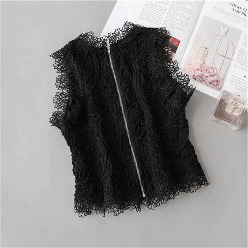 2021 Fashion Spring Big Size Women Short Vest Solid Lace Tank Summer Outfits Lady Sleeveles Tops Girl Slim Tanks Bottomings 1343