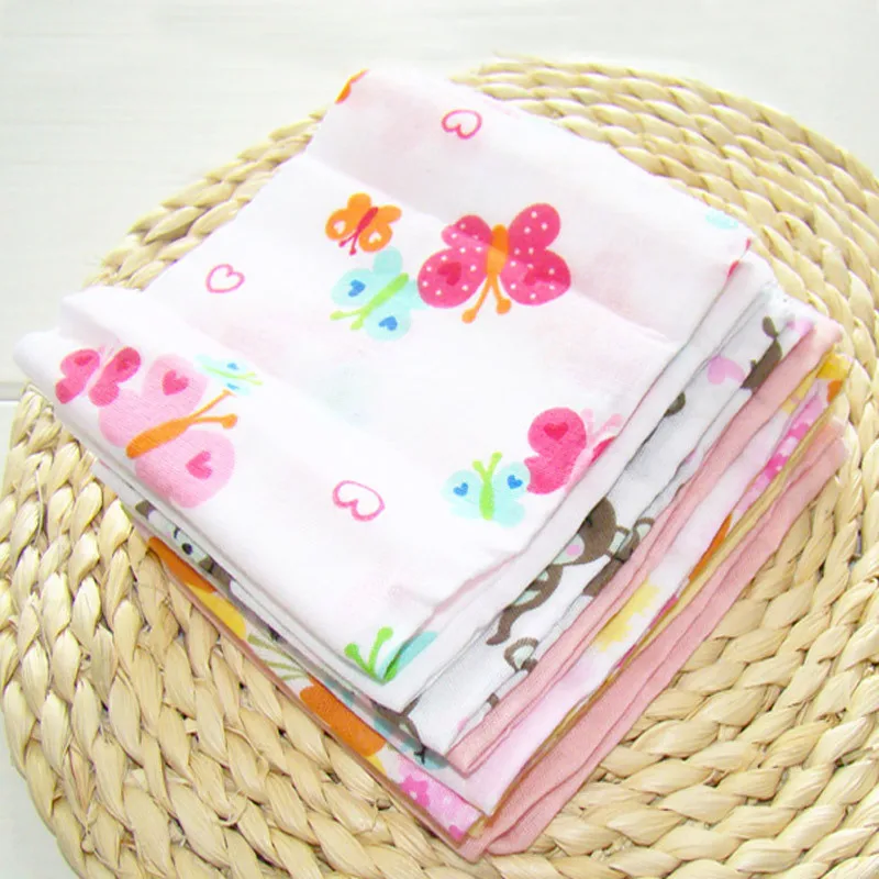 8pcs/pack Boys Girls Washcloth Cloth Wipes Nursing Wipe Sweat Small Hand Towel Handkerchief Cotton Handkerchiefs for Children