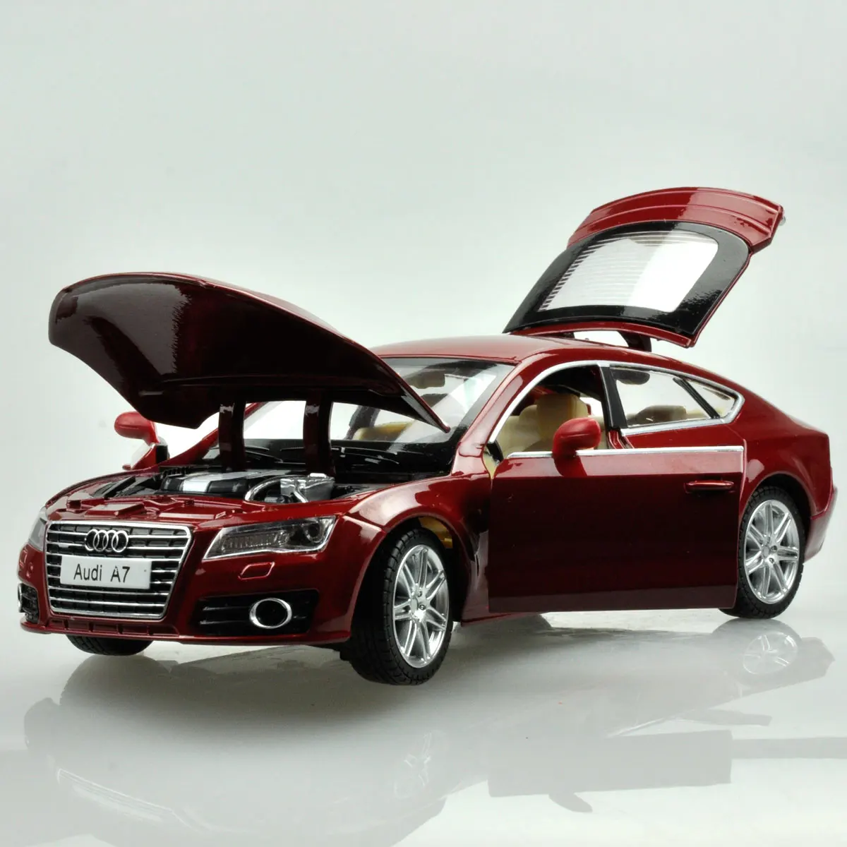 New 1:24 AUDI A7 Coupe Car Model Diecasts & Toy Vehicles Metal Car Model Collection Sound light Simulation Car Toys Kids Gifts