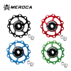 MEROCA Bicycle Derailleur Mtb Pulleys Metal Bearing Road Mountain Bike Rear Derailleur Pulley Wheel 11T 13T Cycling Parts