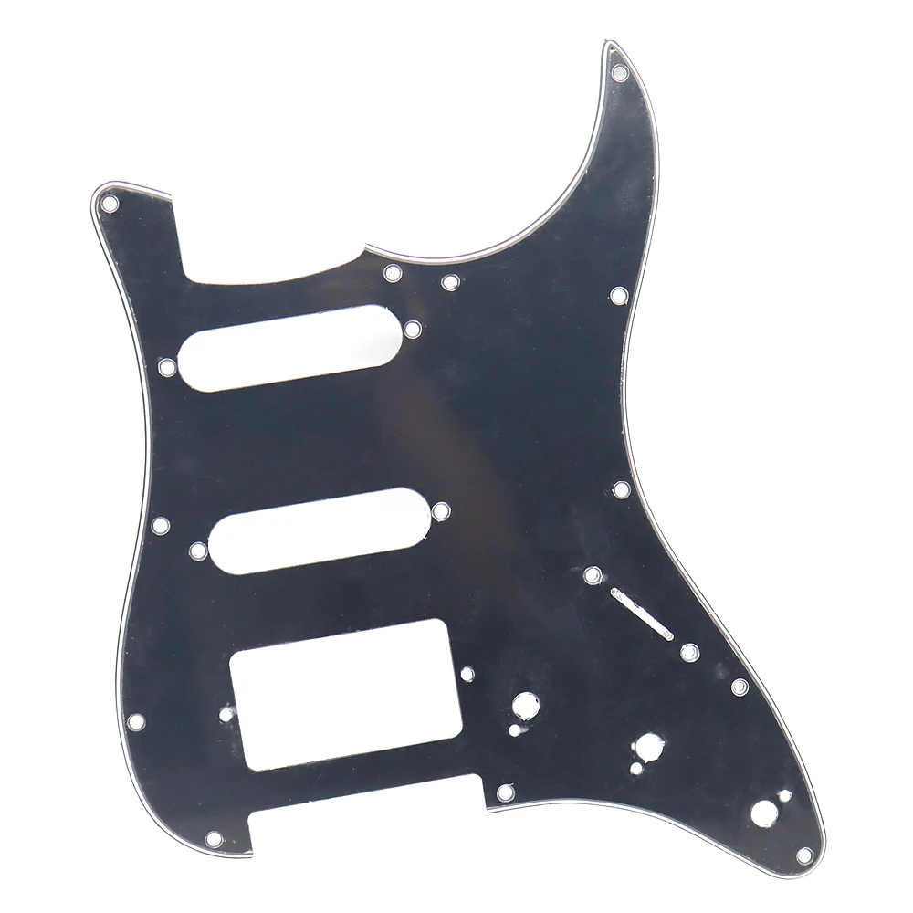 3Ply Electric Guitar PVC 13 Coloer 11 Hole SSH Pickguard With Screw Guitar Scratch Plate for ST Guitar