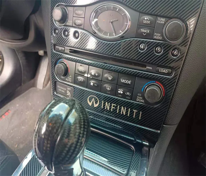 

Подходит для Infiniti G25G35G37 модификация салона из углеродного волокна G25 G35 G37 модификация салона автомобиля Фортепиано черная отделка