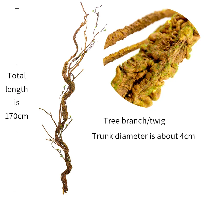 170cm Artificial Tree Twigs Trunk Fake Plants Rattan Branch Wall Hanging Vine For Party Home Garden Wedding Christmas Decoration