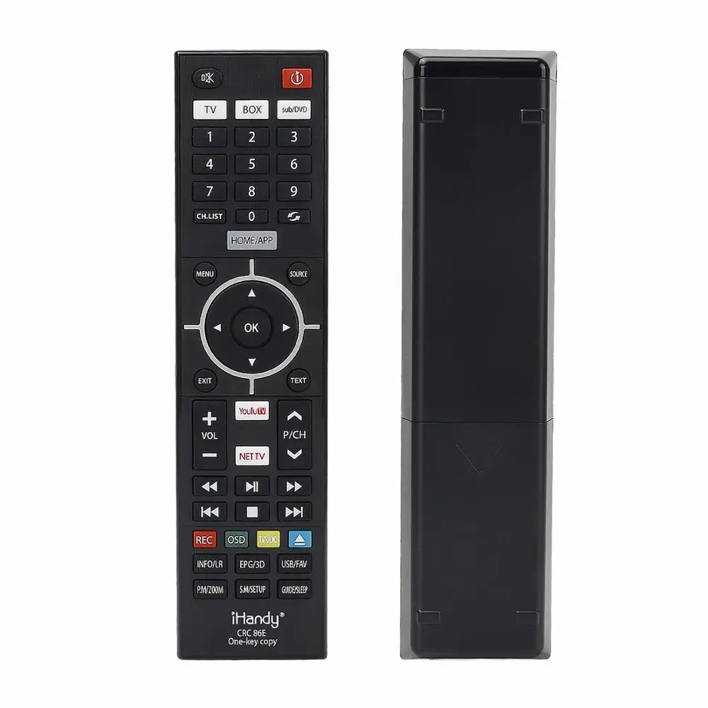 Universal IR Learning Remote Control One Key Copy Functions Use for TV BOX SUB DVD SAT Combinational CRC86E Huayu