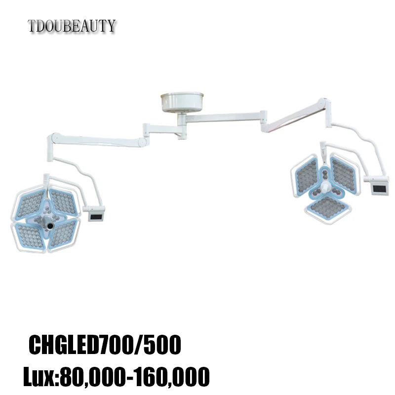 98Ra โรงพยาบาลหัวเดียวหัวคู่ 160000 Lux Green Endo คุณภาพดีที่สุด LED Operation Theater Light โคมไฟ LED ผ่าตัดแบบไม่มีเงา