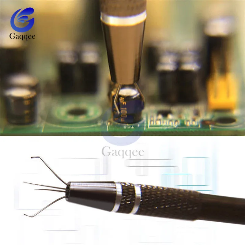 Electronic Component Grabber IC Extractor Pickup BGA Chip Picker Patch IC Suck Pen Electronic Repair Tools  Metal Four Claw