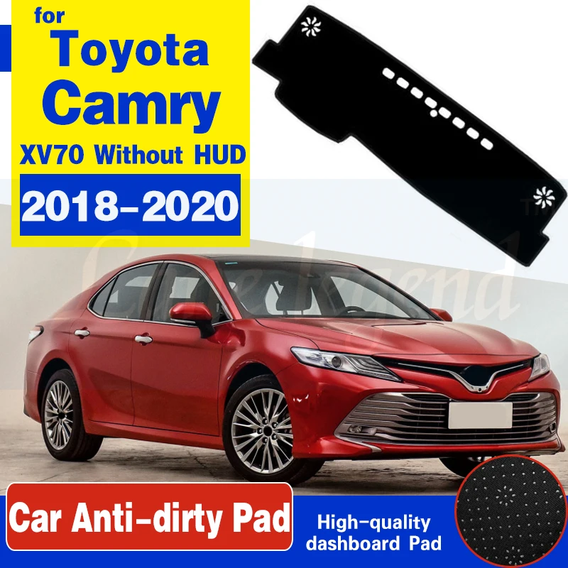 

For Toyota Camry 70 XV70 2018 2019 2020 2021 Car Dashboard Cover Mats Avoid Light Pads Anti-UV Case Carpets Accessories