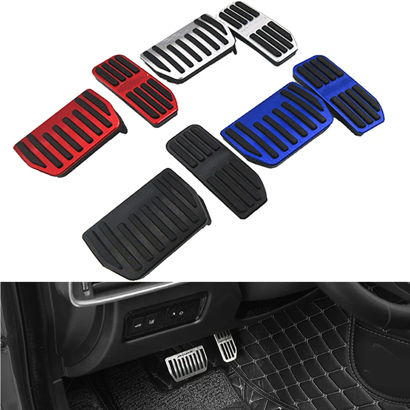 

2 Pcs Aluminum alloy Car Gas Pedal Footrest For Jaguar XE XF F-PACE 2015 2016 2017 2018 New Non-Slip Auto Foot Pedal