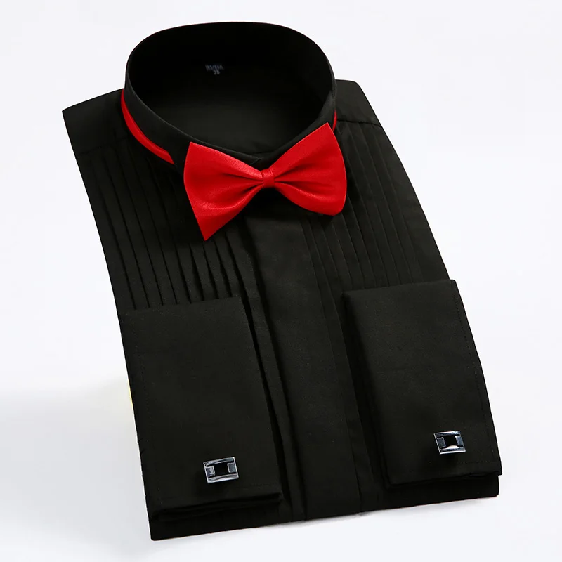 open lace back dress Black & Red Pinstripe Bow Tie