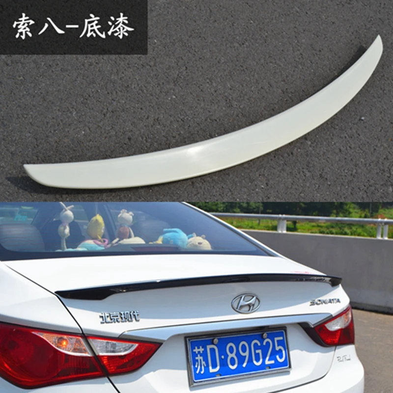 For Hyundai Sonata Spoiler ABS Material Car Rear Wing Primer Color Rear Spoiler For Hyundai Sonata 8 Spoiler 2011-2013