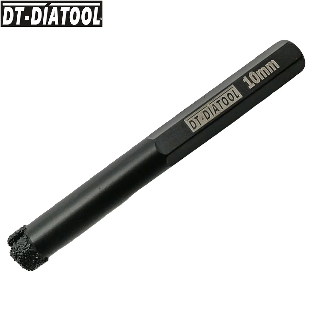 DT-DIATOOL 4pcs เส้นผ่านศูนย์กลาง 10mm Shank เพชรสูญญากาศเปียกเจาะ Bits หินแกรนิตหินอ่อนเซรามิค/กระเบื้องรู
