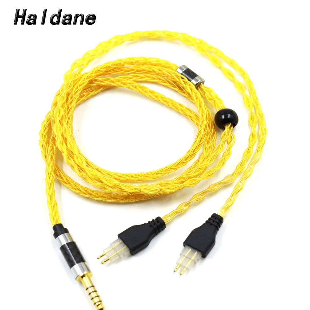 Haldane 1.25m 3.5mm 2.5mm XLR 4.4mm 8Core Silver Plated OCC Headphone Upgrade Cable For Sennheiser HD580 HD600 HD650 HDxxx HD660