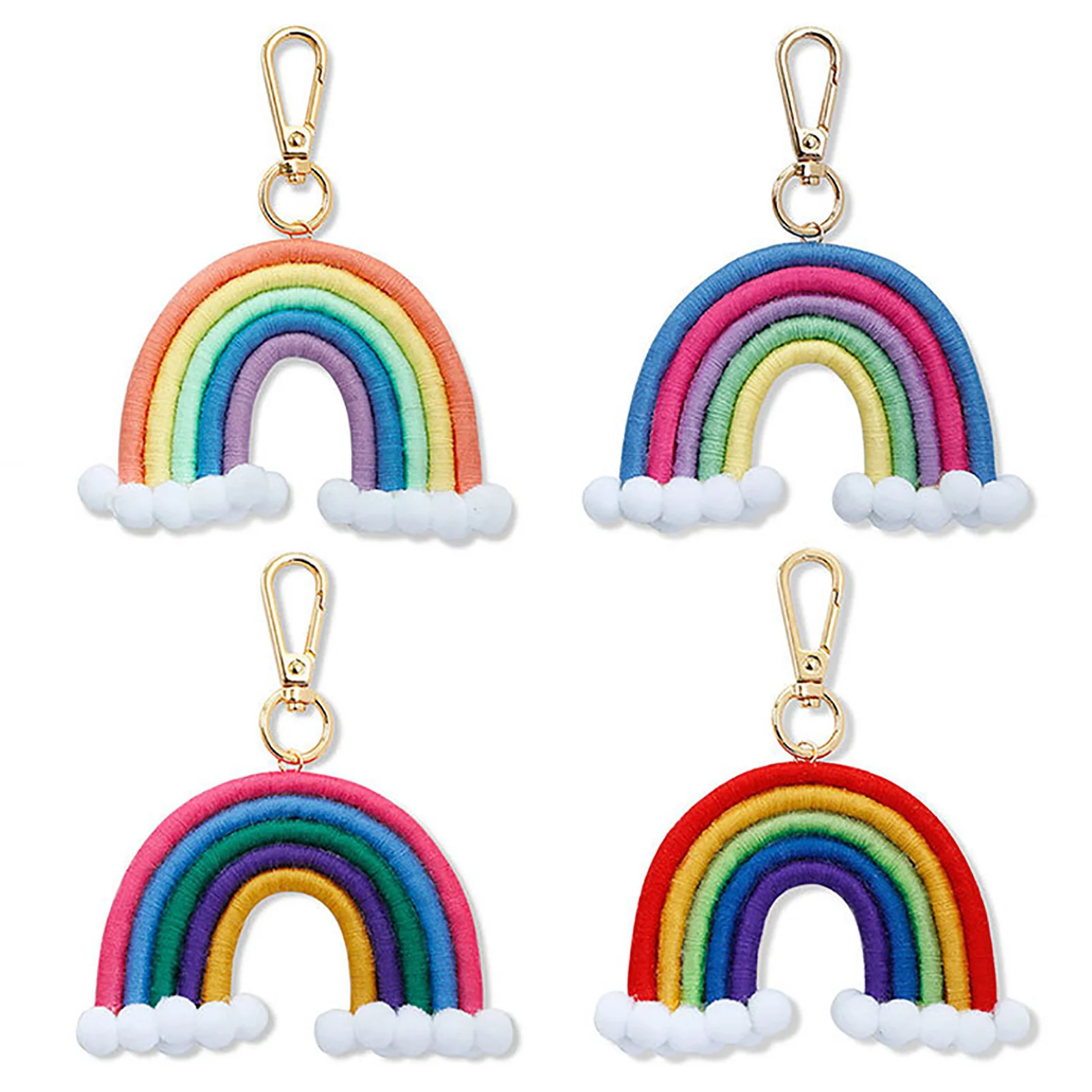 2021 NEW Car Keychain Keyholder Gay Pride Lesbian Jewelry Rainbow Clouds Best Friend Keychains Keyrings Woman Girls Handbag