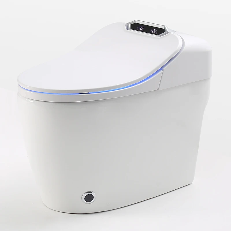 Luxury S-trap Intelligent Floor Mounted WC Remote Controlled Smart Bidet Toilet RS Q9AA